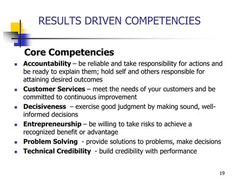results driven competency|results driven meaning.